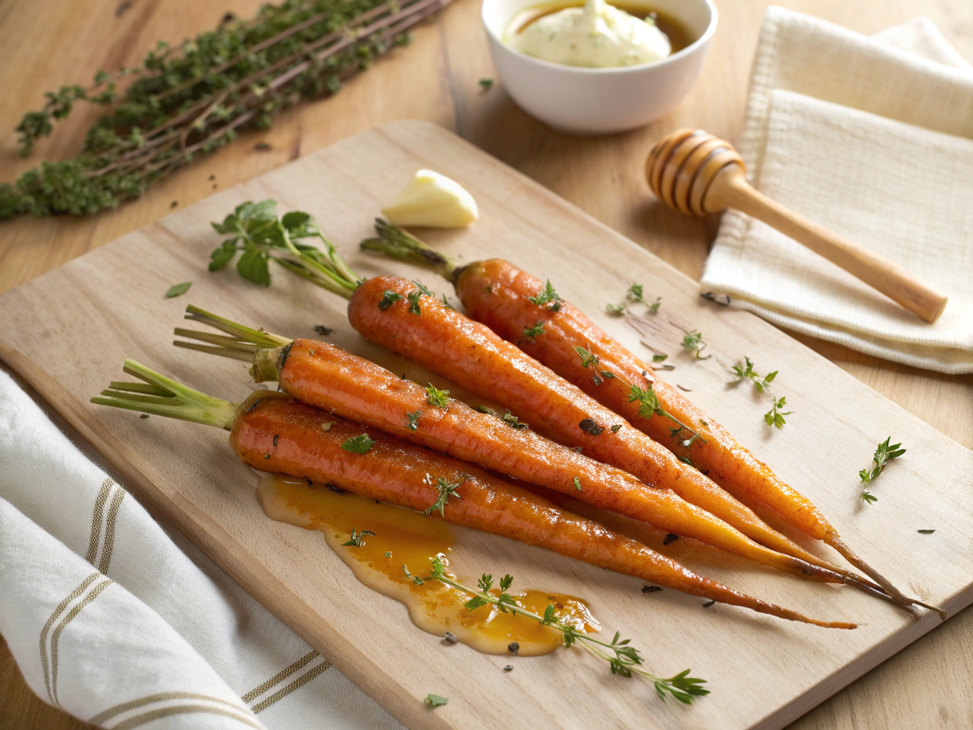 Ember-roasted carrots plated over whipped feta and pistachios