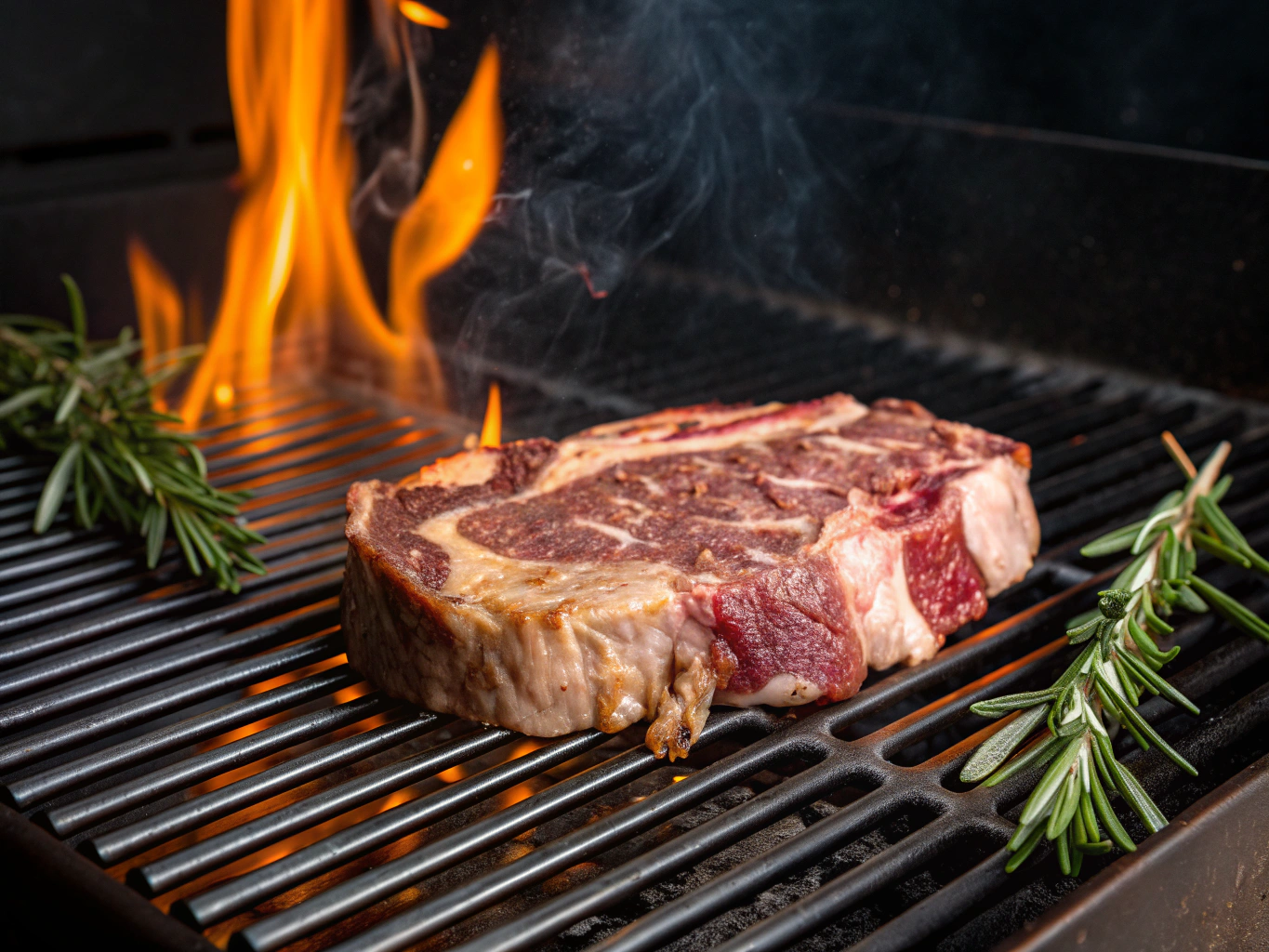 Flame-grilled heritage steak and fire-roasted seasonal roots